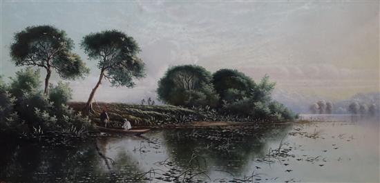 Edwin Henry Boddington (1836-1905) A Summers Morning near Sonning on Thames and A Summers Evening near Wallingford on Thames 8 x
